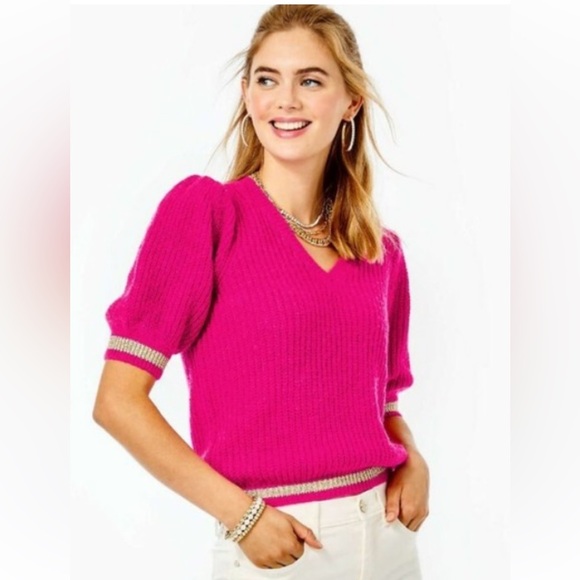 Lilly Pulitzer Sweaters - Lilly Pulitzer Skylynn Sweater in Berry Soiree Size  XL
